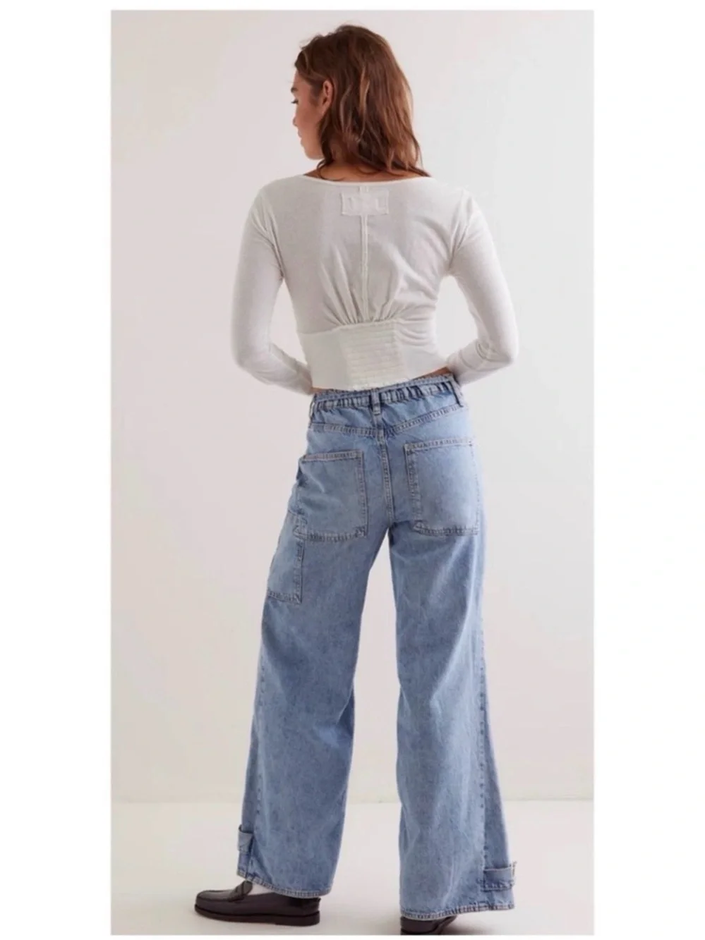 NWT We the Free crvy Outlaw jeans Sz large - Picture 2 of 10